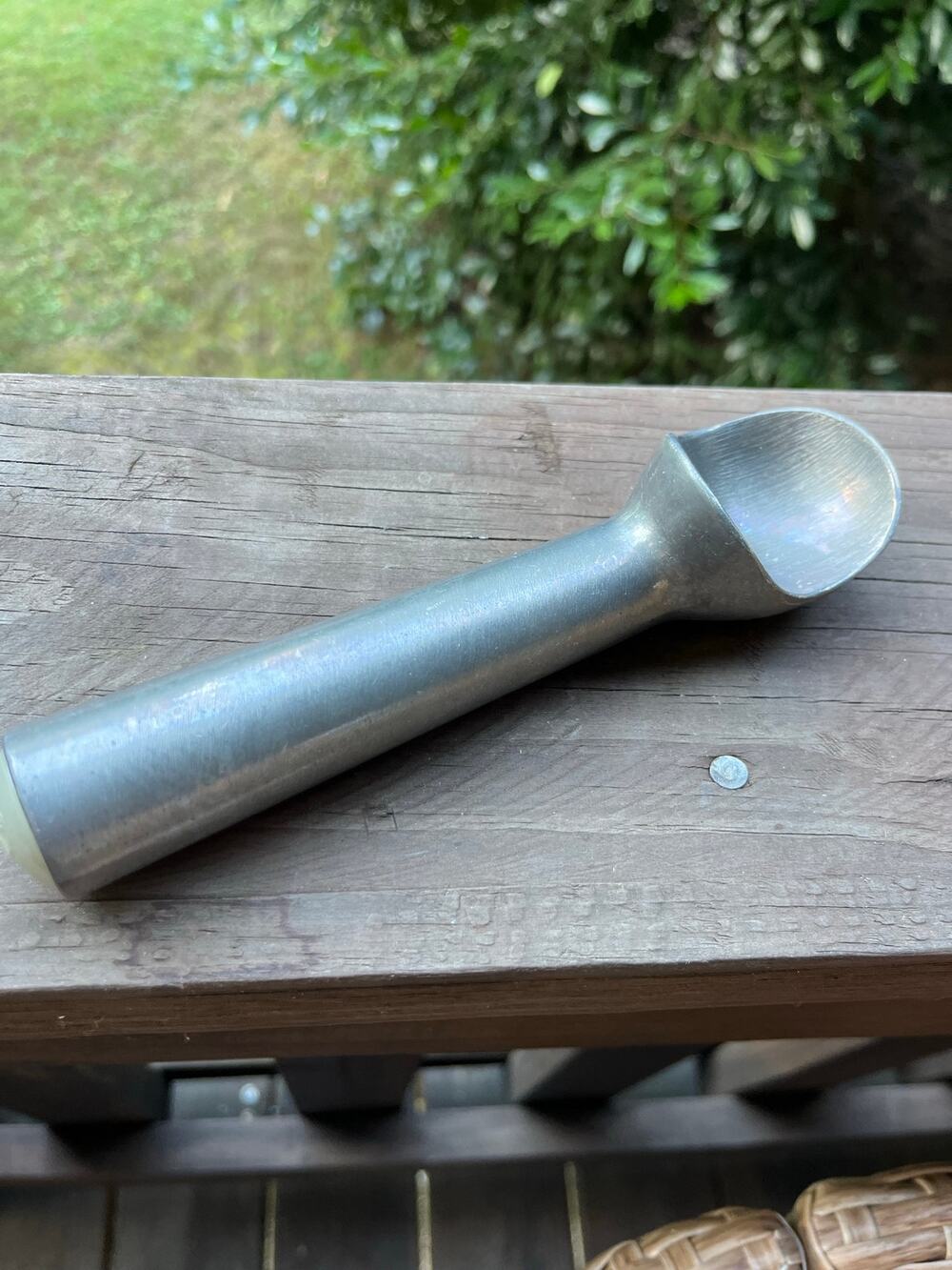 Pampered Chef Aluminum Ice Cream Scoop Water-Filled Handle Vintage Kitchen 7in